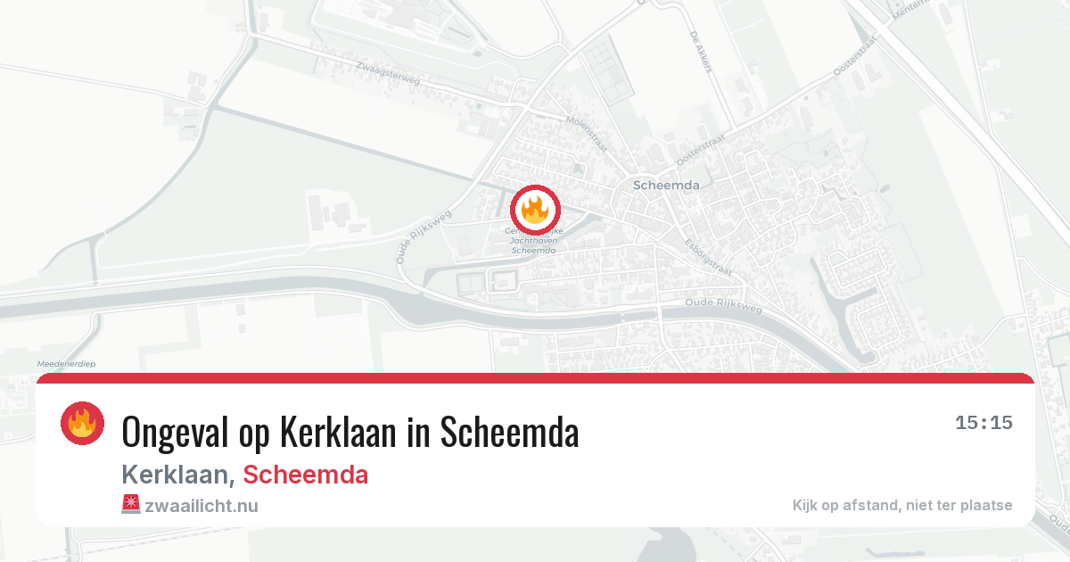 Ongeval op Kerklaan in Scheemda — 12 jul 2026