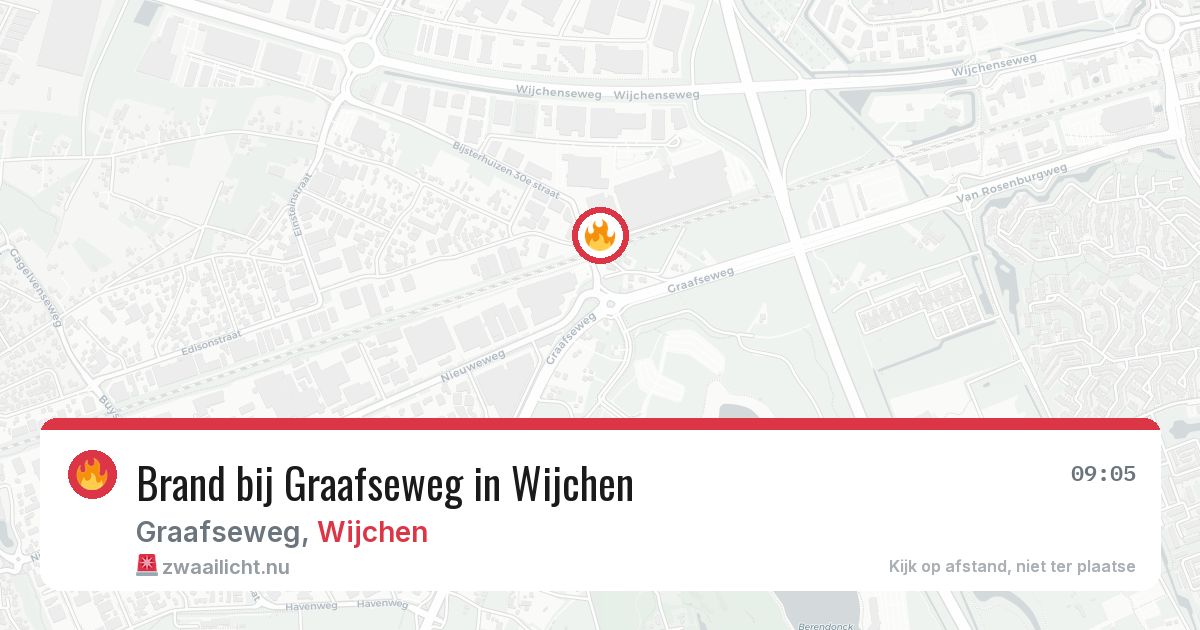 Brand bij Graafseweg in Wijchen — 20 jul 2026