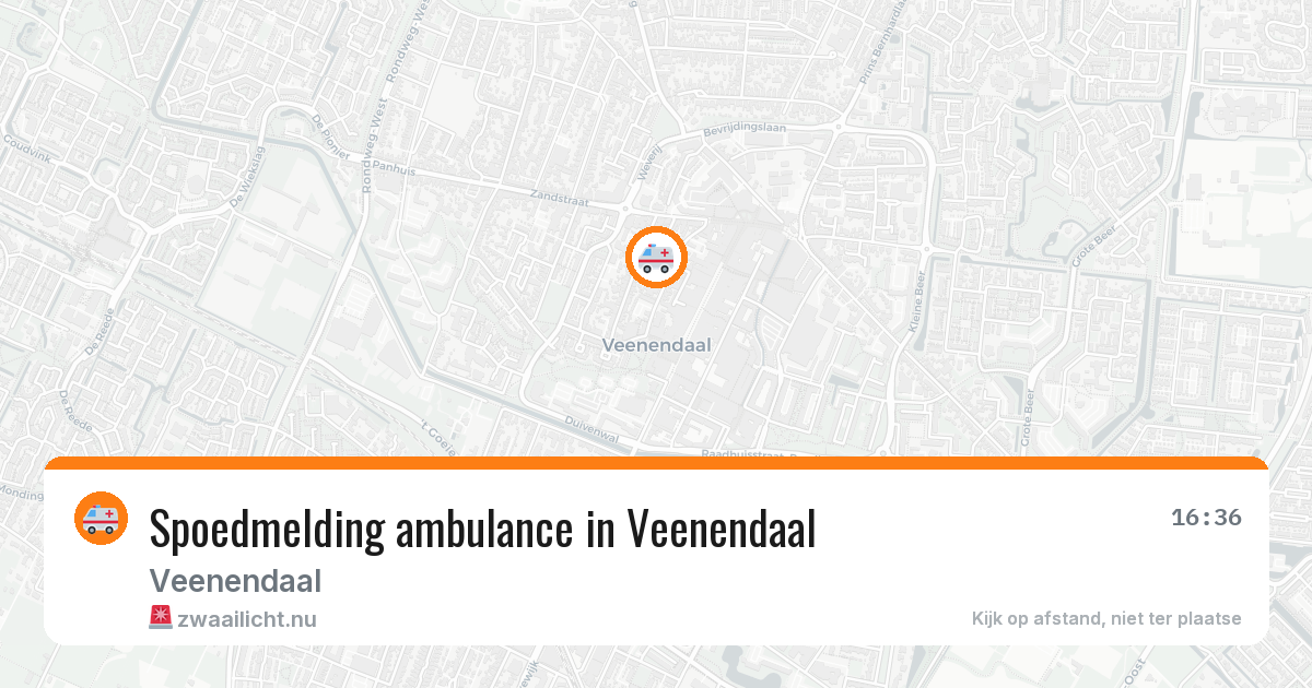 Spoedmelding ambulance in Veenendaal — 13 jul 2026