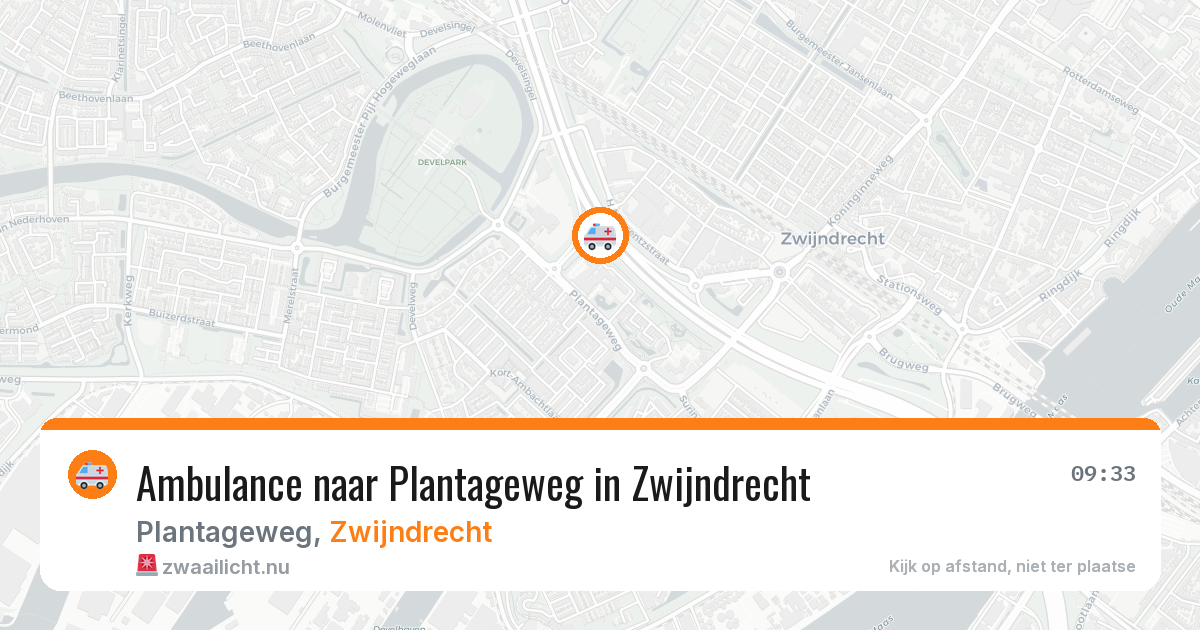 Ambulance naar Plantageweg in Zwijndrecht — 7 mei 2026