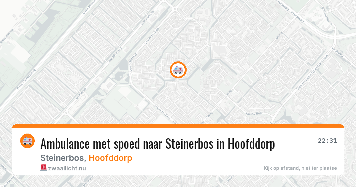 Ambulance met spoed naar Steinerbos in Hoofddorp — 11 jul 2026