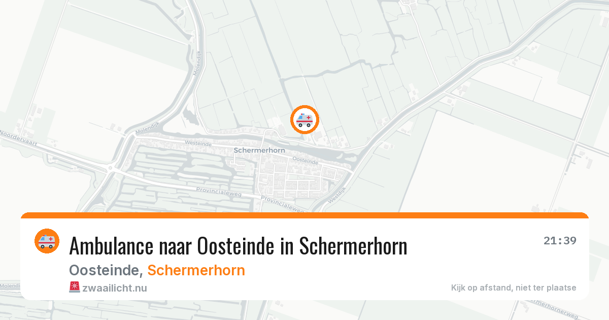 Ambulance naar Oosteinde in Schermerhorn — 2 mrt 2026