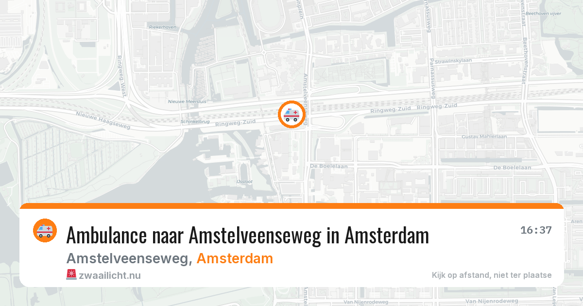 Ambulance naar Amstelveenseweg in Amsterdam — 13 jul 2026