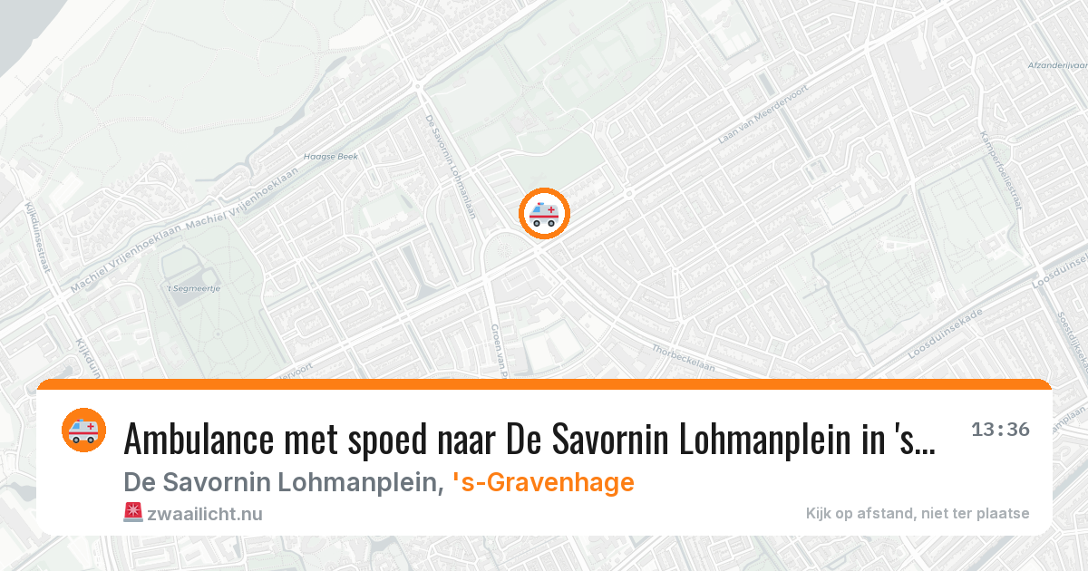 Ambulance met spoed naar De Savornin Lohmanplein in 's-Gravenhage — 28 jan 2026
