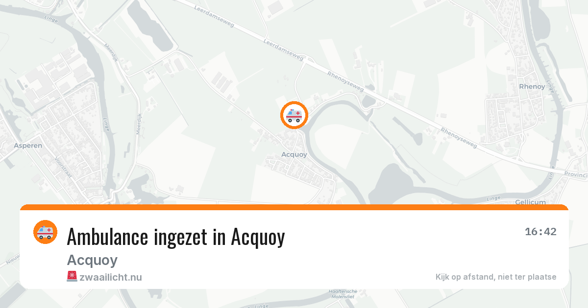 Ambulance ingezet in Acquoy — 4 jul 2026