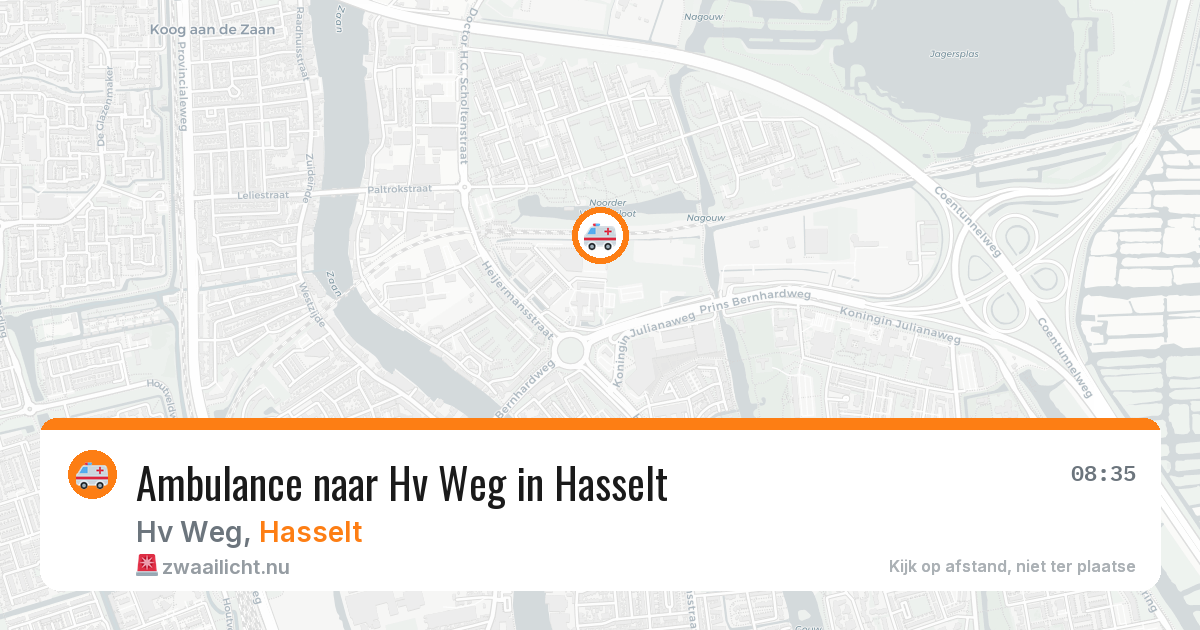 Ambulance naar Hv Weg in Hasselt — 19 mrt 2026