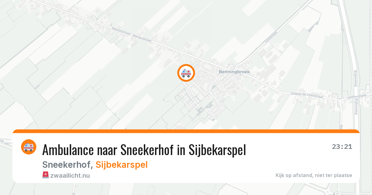 Ambulance naar Sneekerhof in Sijbekarspel — 7 jul 2026