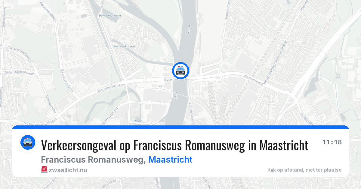 Verkeersongeval op Franciscus Romanusweg in Maastricht — 24 jan 2026