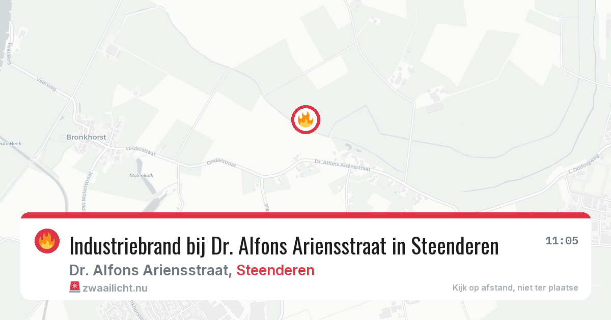 Industriebrand bij Dr. Alfons Ariensstraat in Steenderen — 19 jan 2026