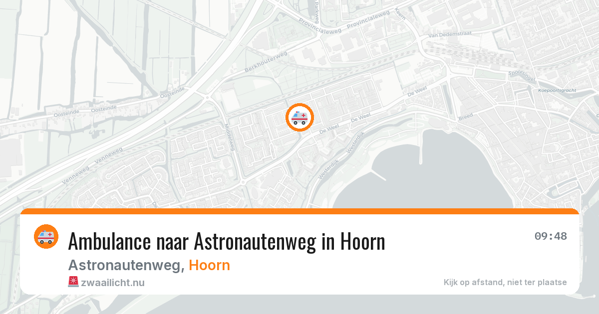 Ambulance naar Astronautenweg in Hoorn — 24 jul 2026