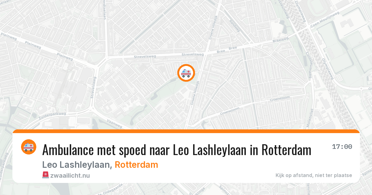 Ambulance met spoed naar Leo Lashleylaan in Rotterdam — 29 mei 2026
