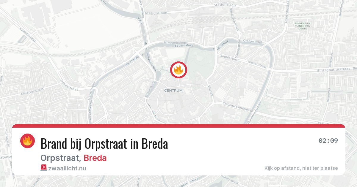 Brand bij Orpstraat in Breda — 6 jun 2026