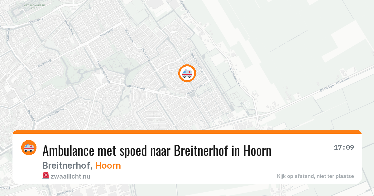 Ambulance met spoed naar Breitnerhof in Hoorn — 19 jul 2026