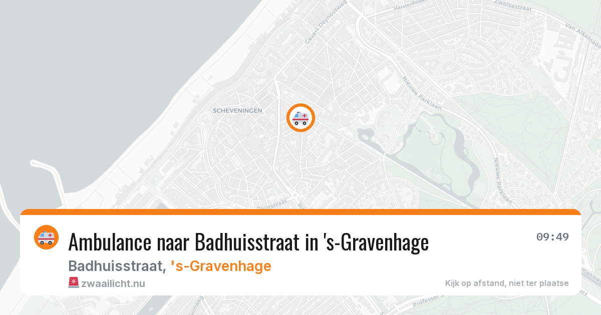 Ambulance naar Badhuisstraat in 's-Gravenhage — 13 jul 2026