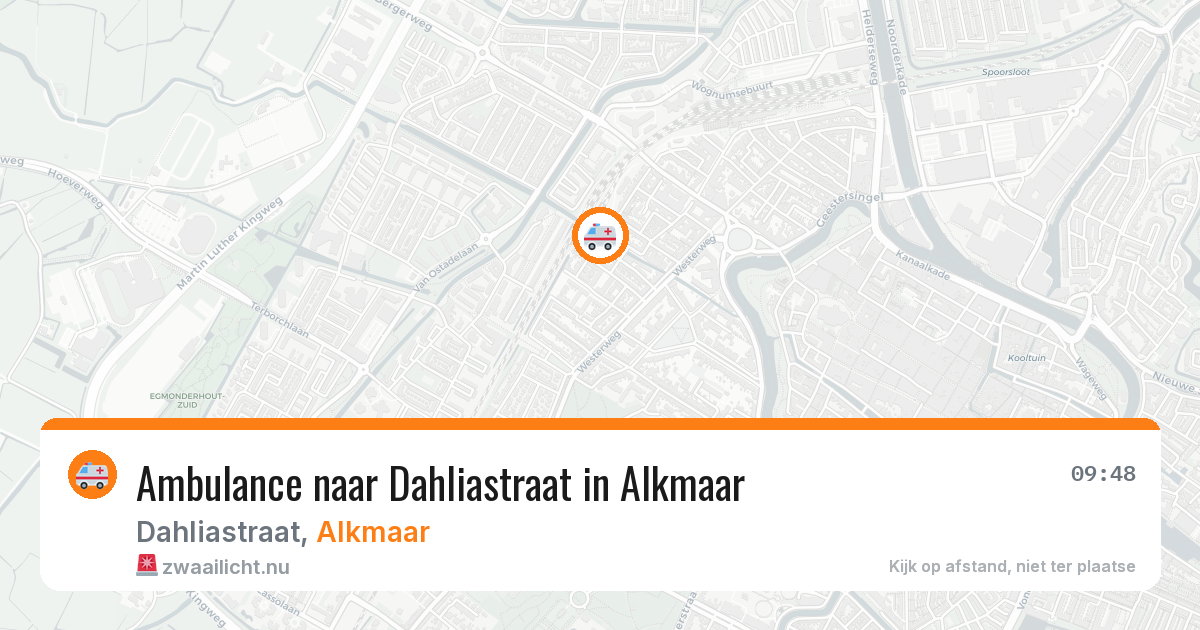 Ambulance naar Dahliastraat in Alkmaar — 18 jul 2026