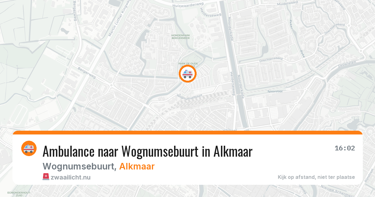 Ambulance naar Wognumsebuurt in Alkmaar — 31 mei 2026