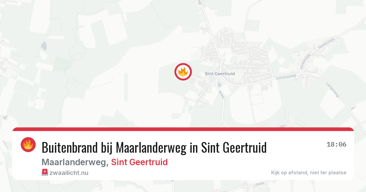 Buitenbrand bij Maarlanderweg in Sint Geertruid — 26 mei 2026