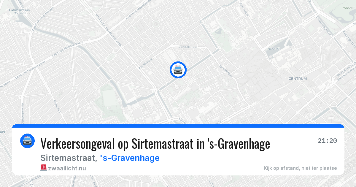 Verkeersongeval op Sirtemastraat in 's-Gravenhage — 19 jul 2026