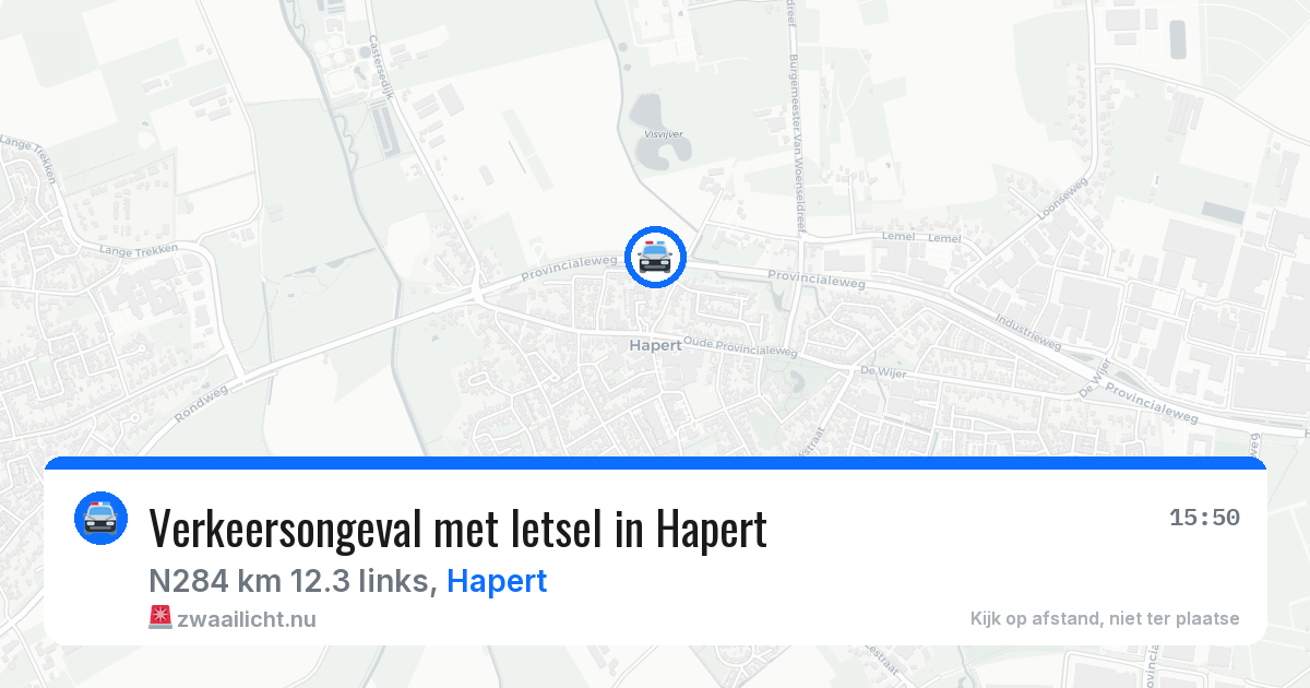 Verkeersongeval met letsel in Hapert — 1 mei 2026