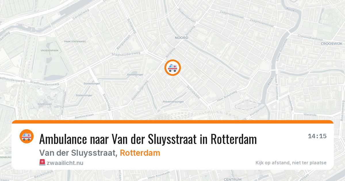 Ambulance naar Van der Sluysstraat in Rotterdam — 19 mrt 2026