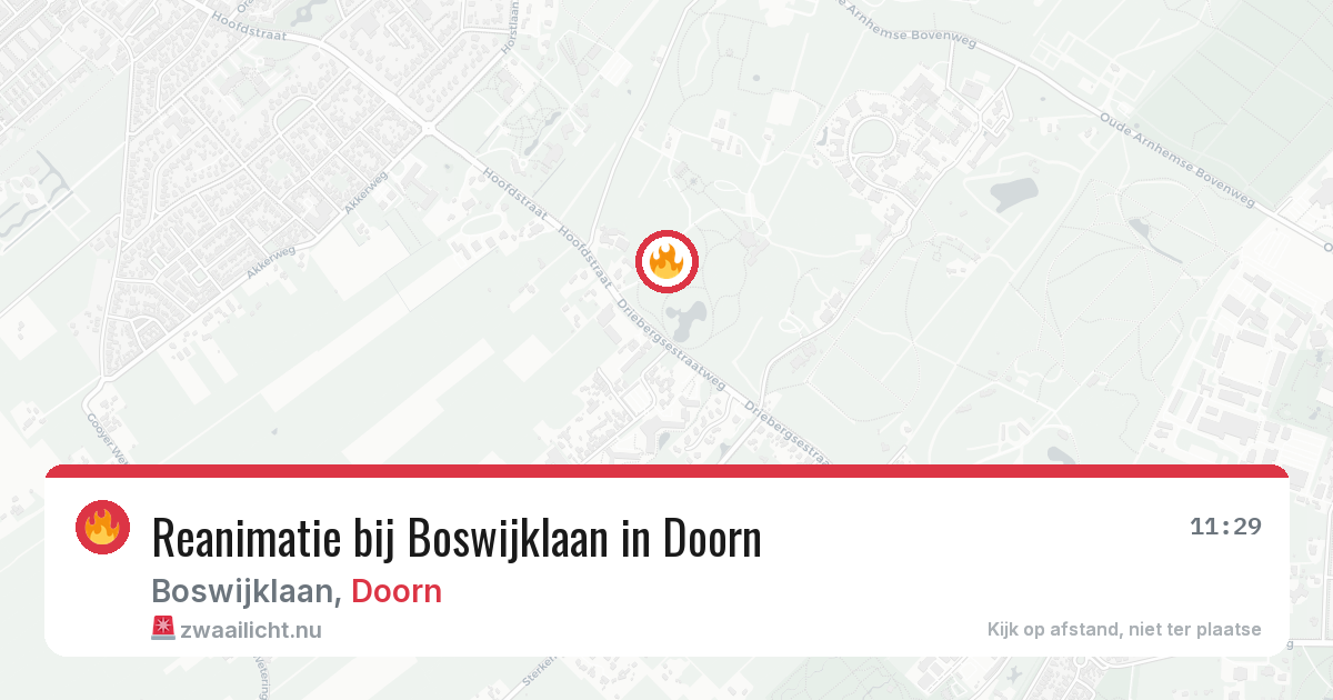 Reanimatie bij Boswijklaan in Doorn — 16 feb 2026