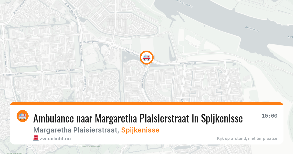 Ambulance naar Margaretha Plaisierstraat in Spijkenisse — 21 jul 2026
