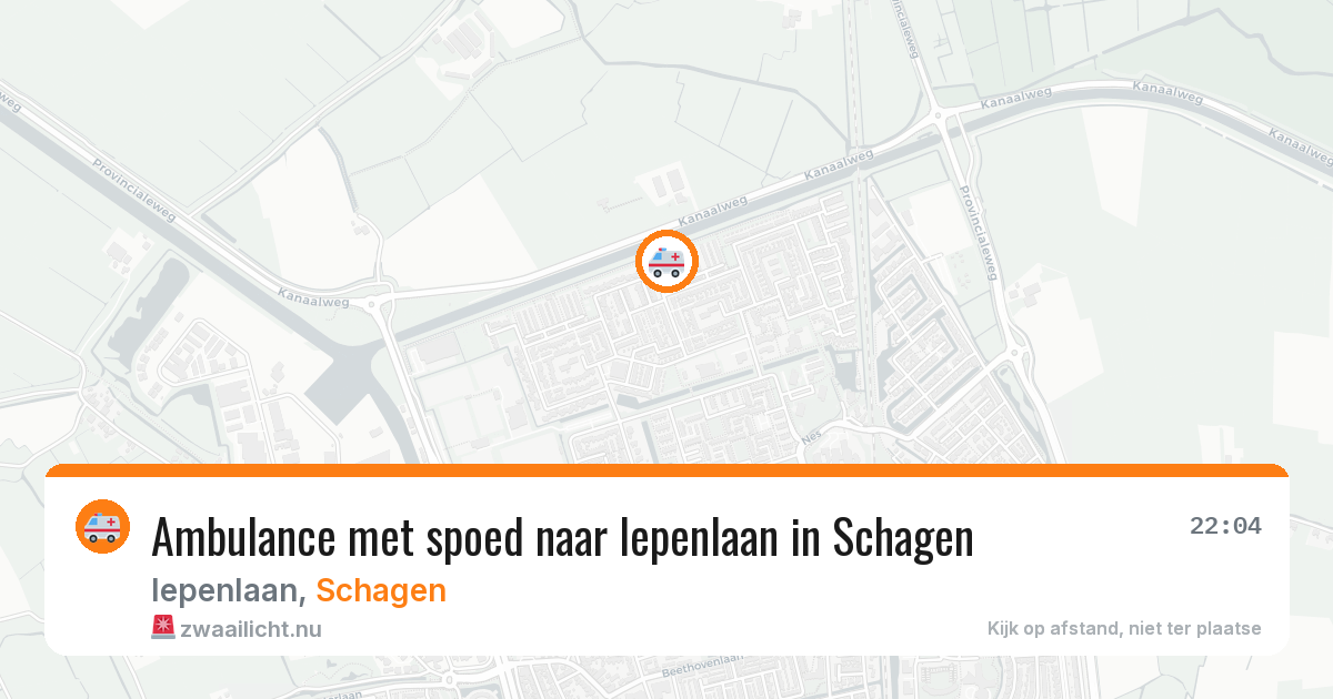 Ambulance met spoed naar Iepenlaan in Schagen — 30 mrt 2026