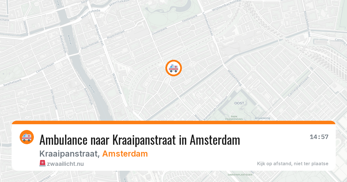 Ambulance naar Kraaipanstraat in Amsterdam — 17 jul 2026