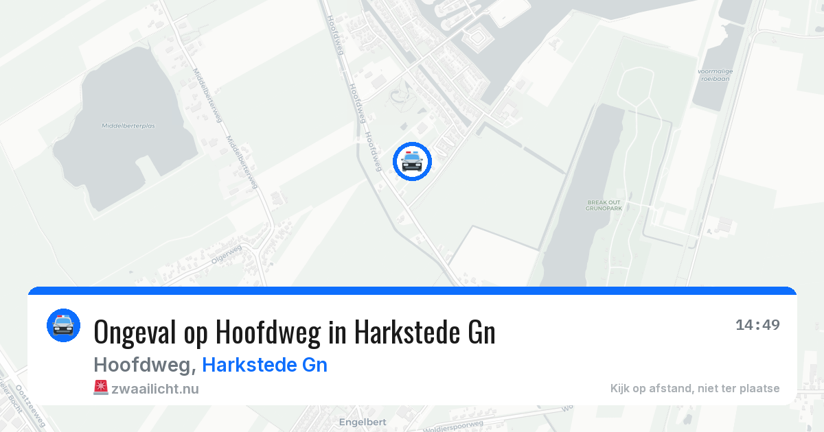 Ongeval op Hoofdweg in Harkstede Gn — 17 jul 2026