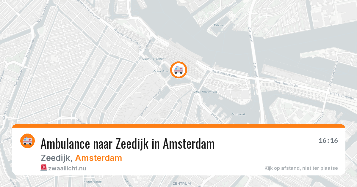 Ambulance naar Zeedijk in Amsterdam — 31 mei 2026