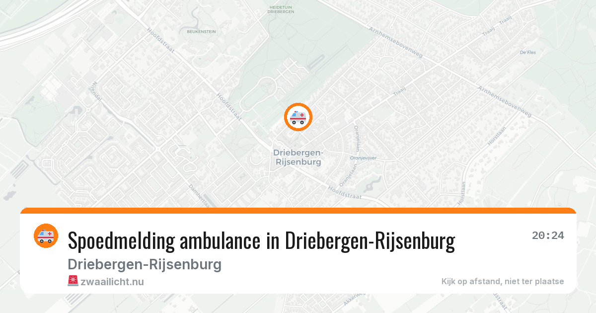 Spoedmelding ambulance in Driebergen-Rijsenburg — 10 jul 2026