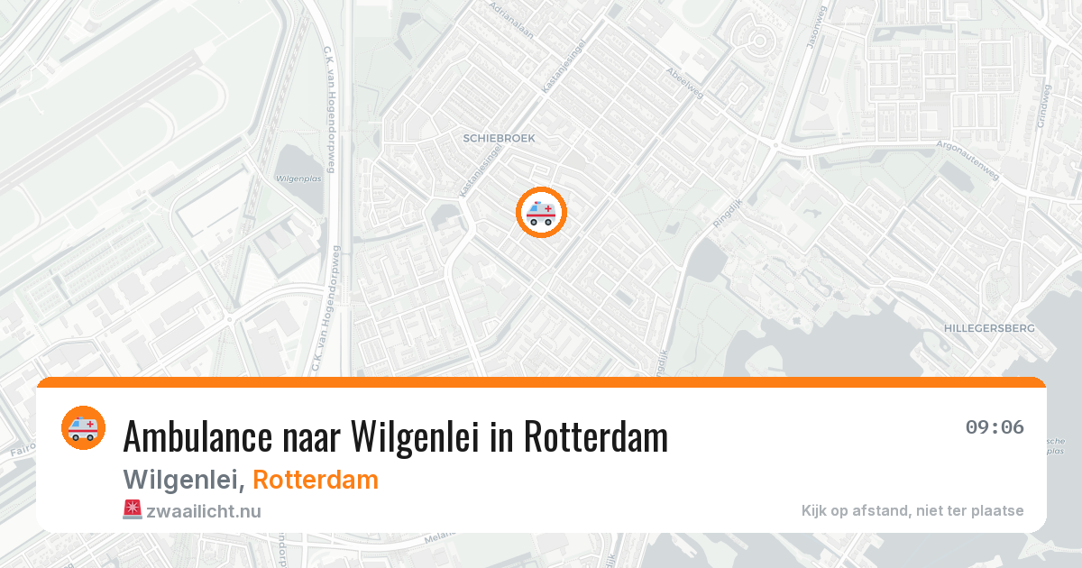 Ambulance naar Wilgenlei in Rotterdam — 11 jul 2026