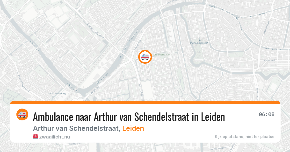 Ambulance naar Arthur van Schendelstraat in Leiden — 13 mei 2026