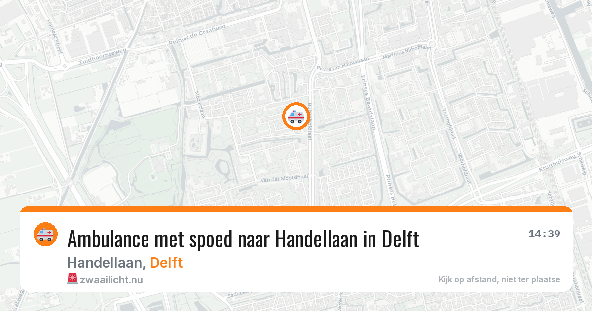 Ambulance met spoed naar Handellaan in Delft — 20 jan 2026