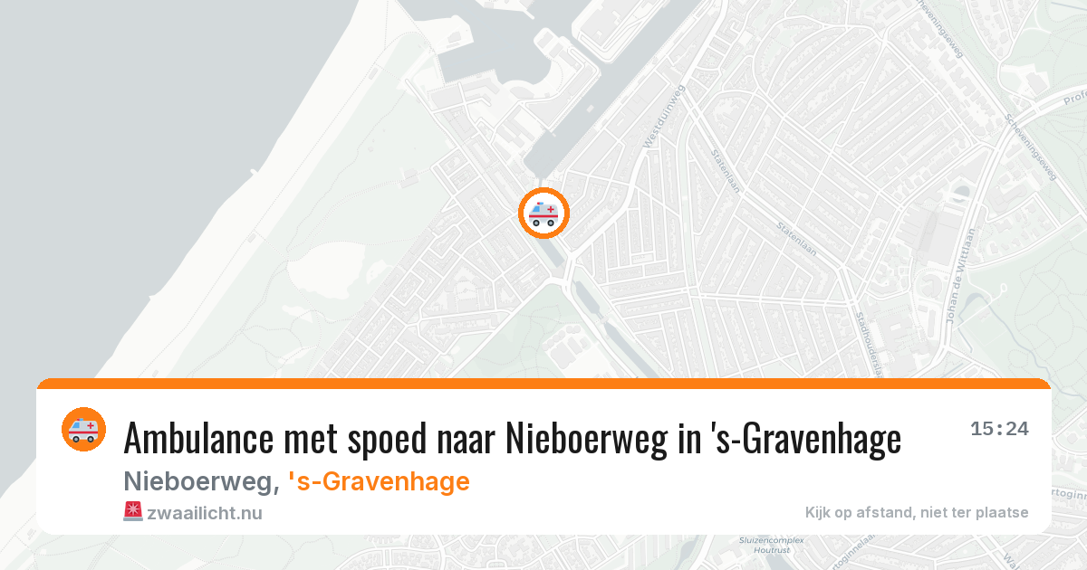 Ambulance met spoed naar Nieboerweg in 's-Gravenhage — 17 jul 2026