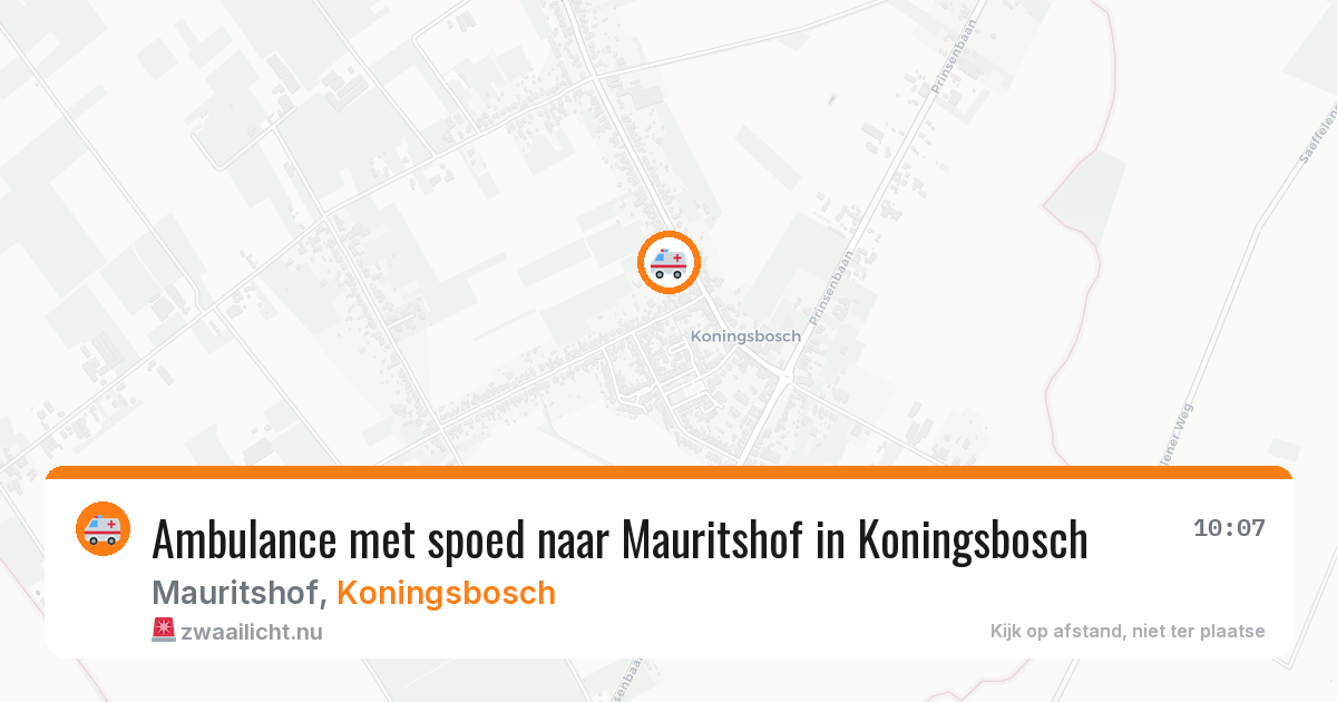 Ambulance met spoed naar Mauritshof in Koningsbosch — 26 jan 2026