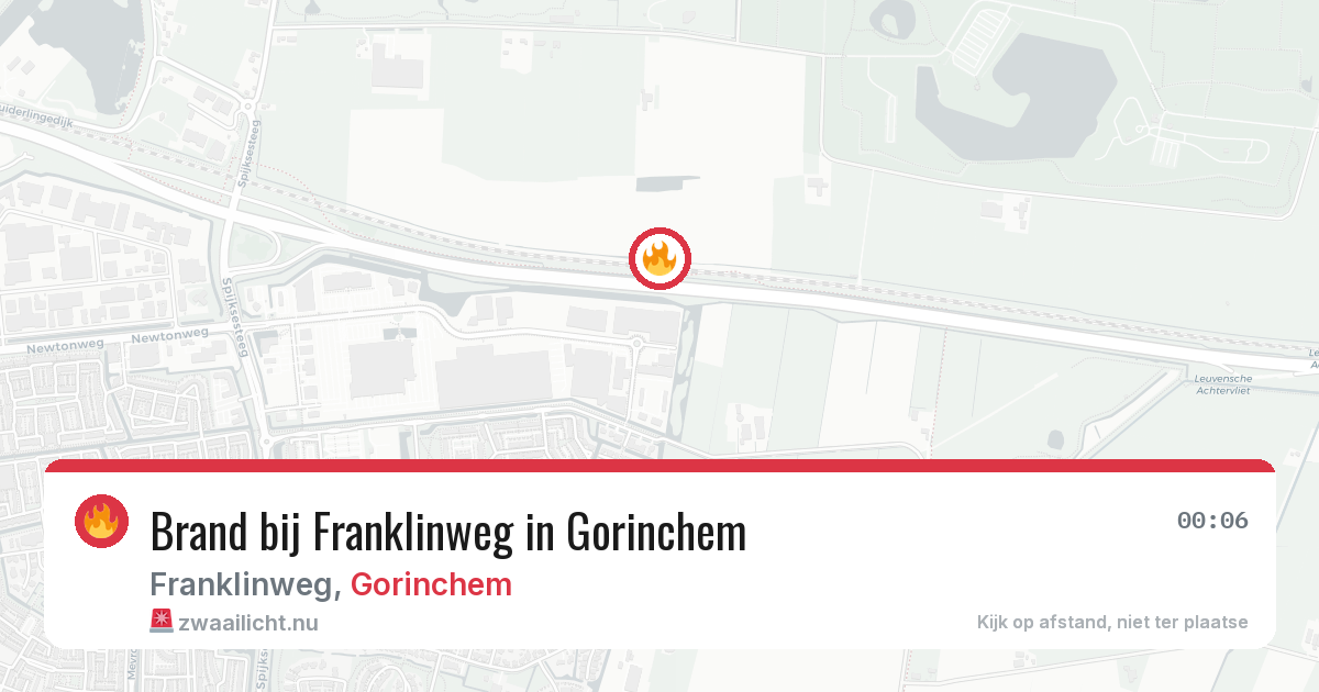 Brand bij Franklinweg in Gorinchem — 31 mrt 2026