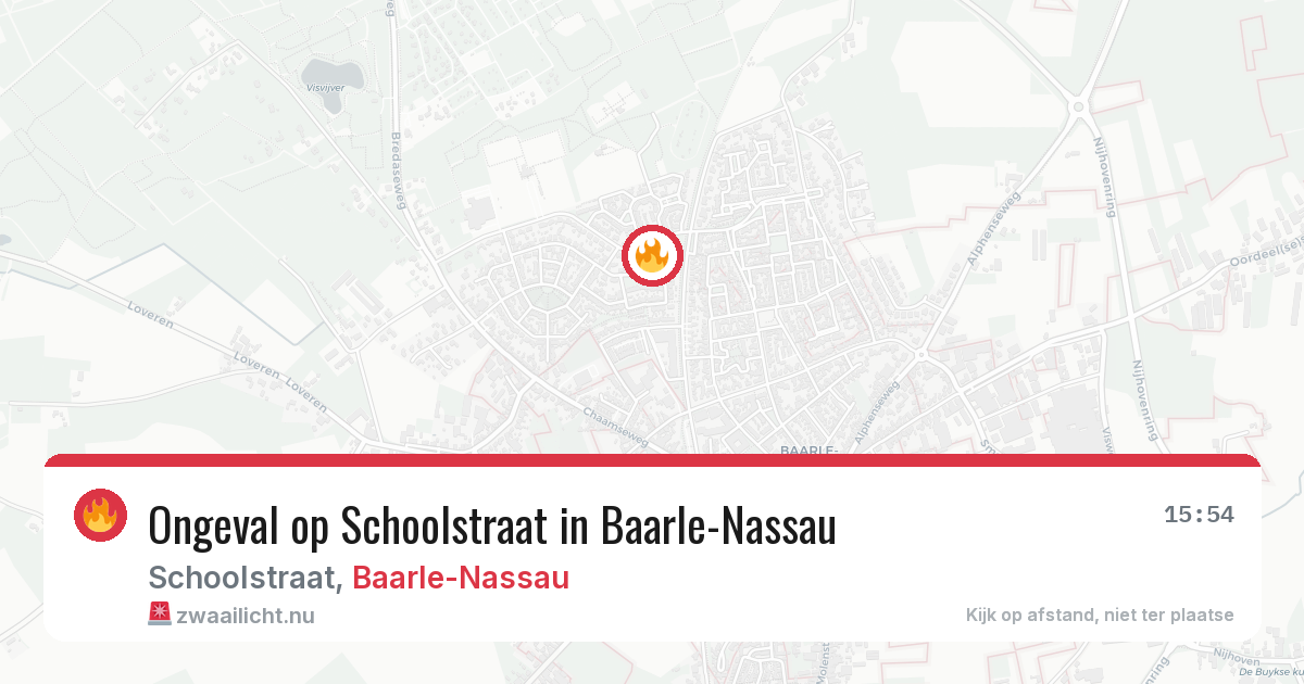 Ongeval op Schoolstraat in Baarle-Nassau — 19 mrt 2026