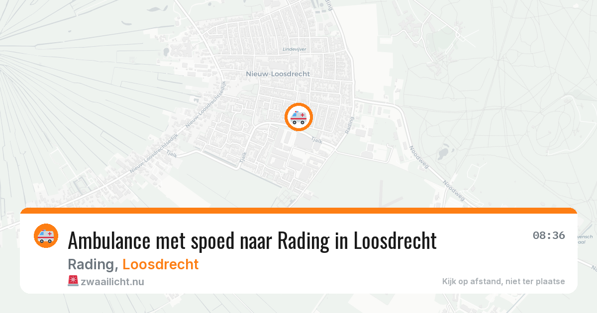 Ambulance met spoed naar Rading in Loosdrecht — 21 mei 2026
