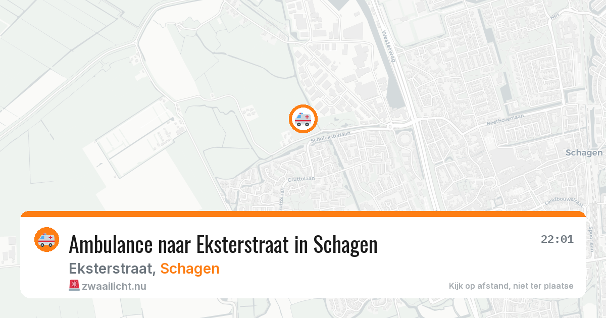 Ambulance naar Eksterstraat in Schagen — 23 jul 2026
