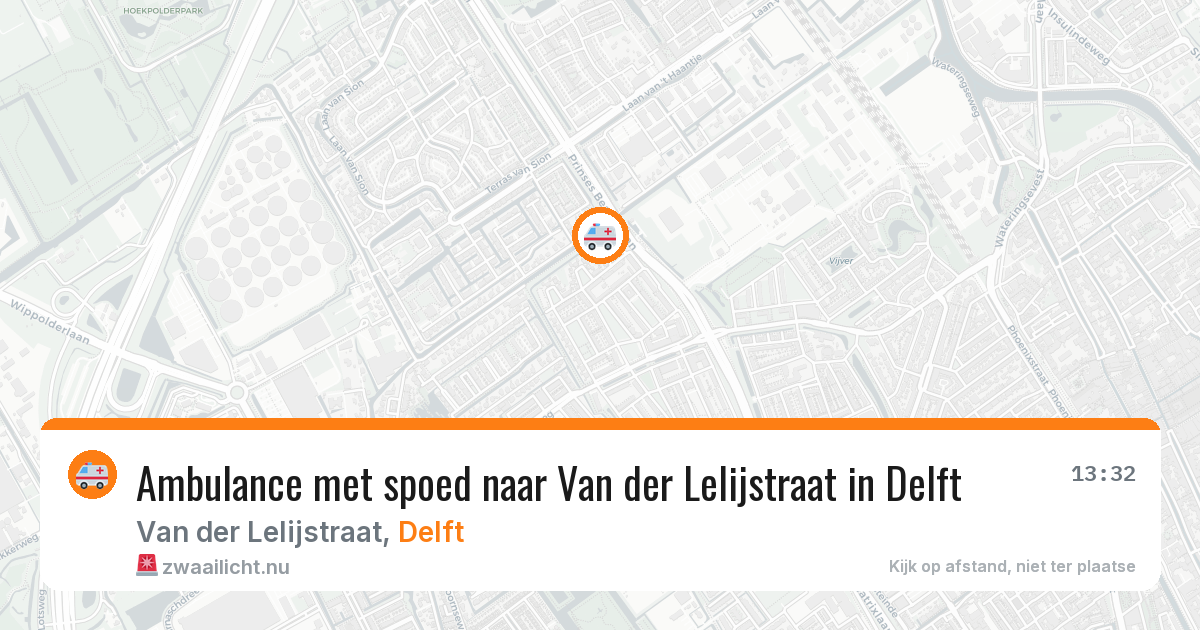 Ambulance met spoed naar Van der Lelijstraat in Delft — 12 feb 2026