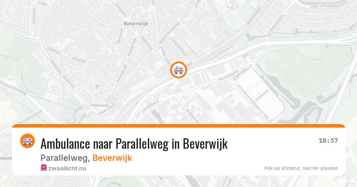 Ambulance naar Parallelweg in Beverwijk — 8 apr 2026