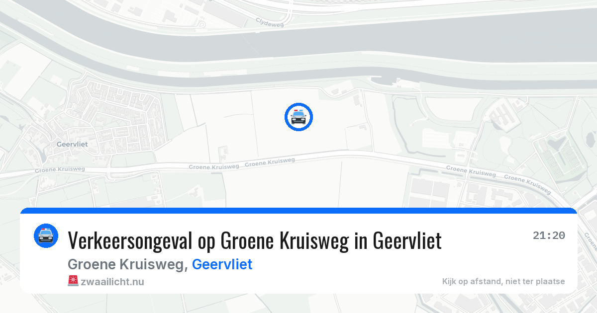 Verkeersongeval op Groene Kruisweg in Geervliet — 25 jul 2026
