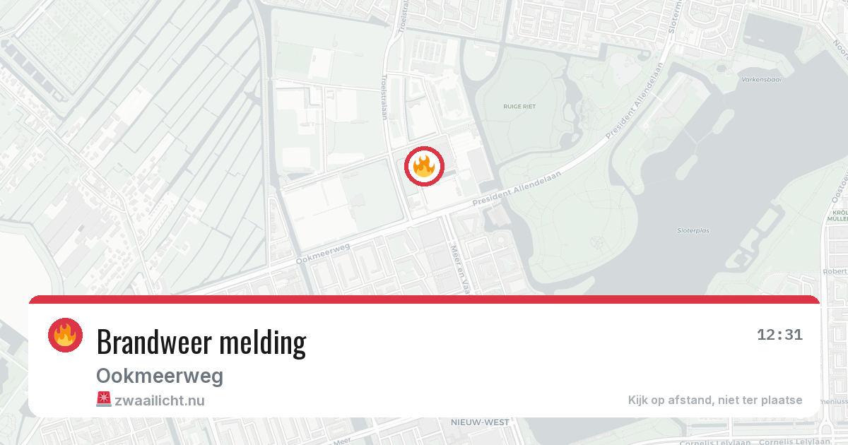Brandweer melding — 19 apr 2026