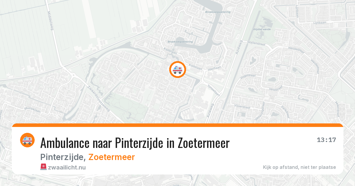 Ambulance naar Pinterzijde in Zoetermeer — 5 jun 2026