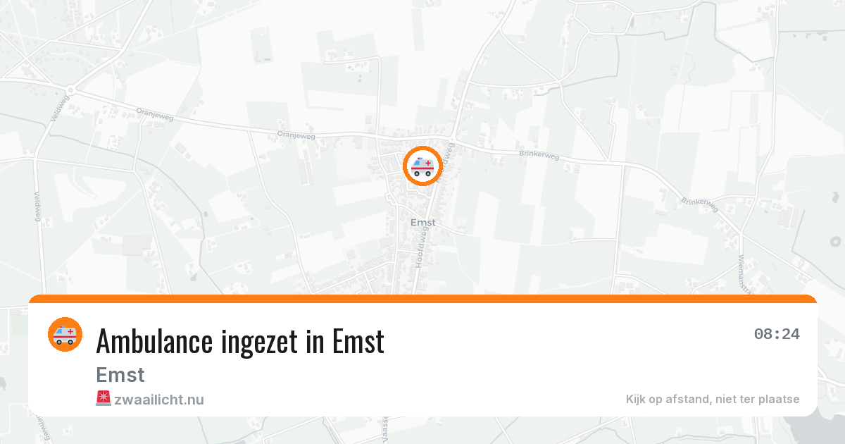Ambulance ingezet in Emst — 12 jul 2026