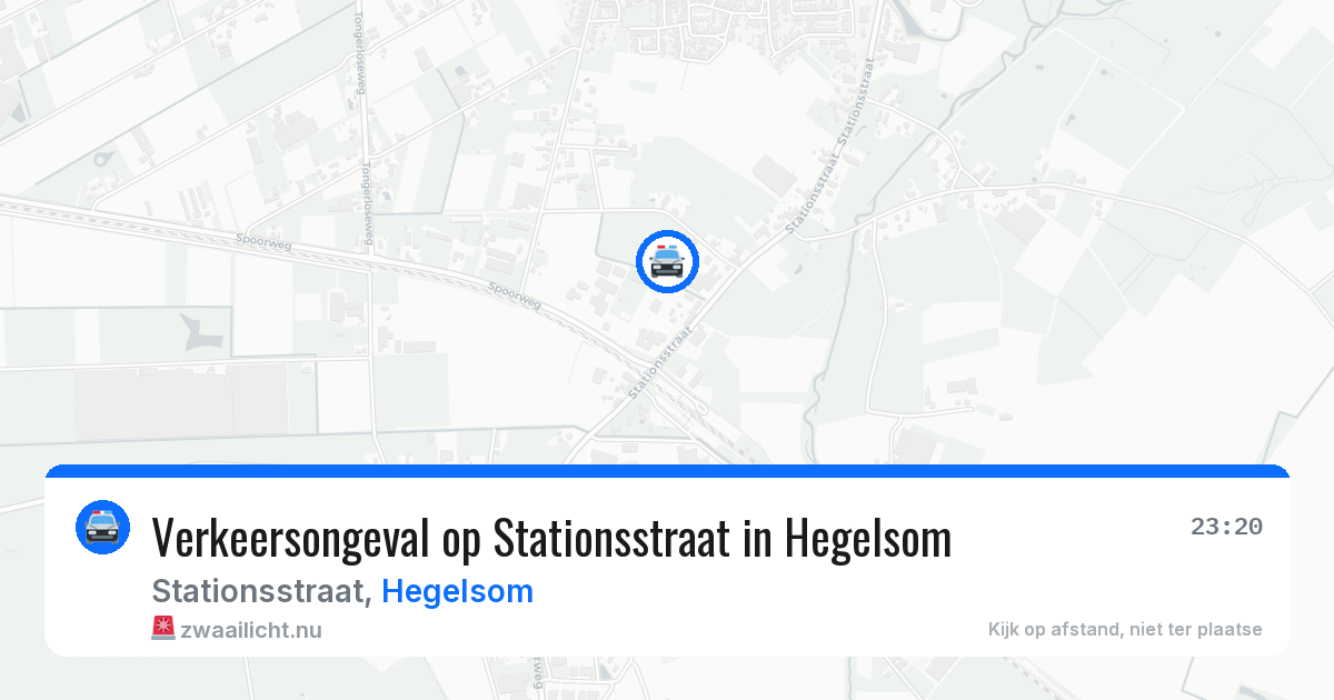 Verkeersongeval op Stationsstraat in Hegelsom — 28 mrt 2026