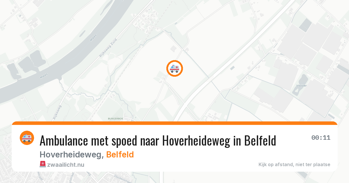 Ambulance met spoed naar Hoverheideweg in Belfeld — 30 mrt 2026