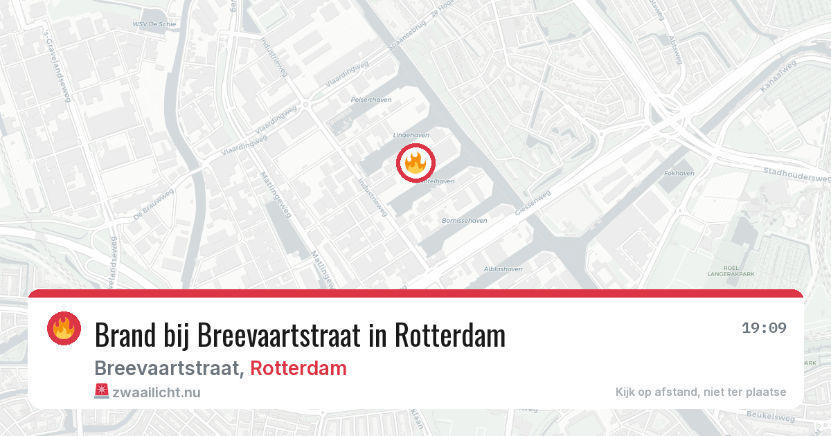 Brand bij Breevaartstraat in Rotterdam — 2 jun 2026