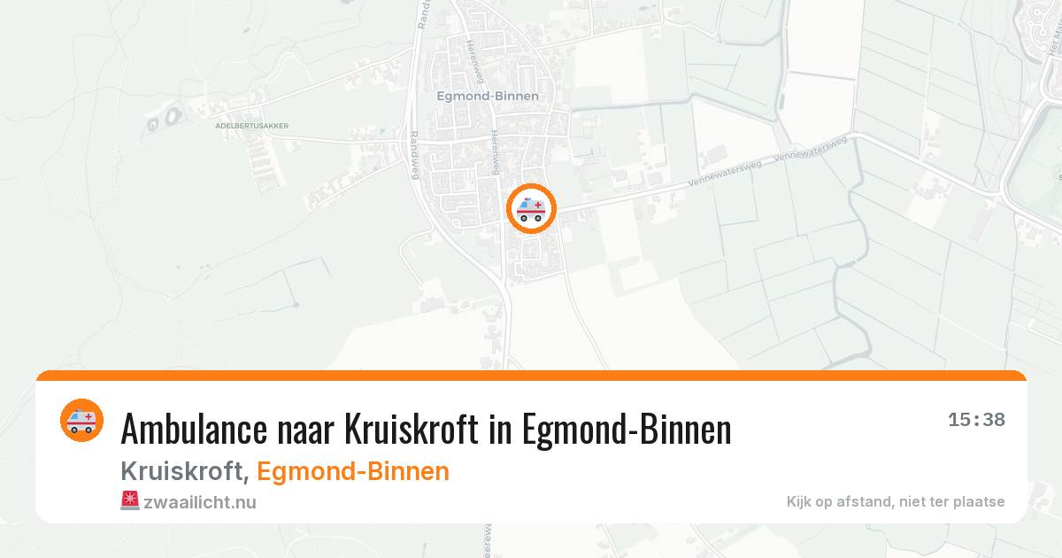 Ambulance naar Kruiskroft in Egmond-Binnen — 3 jul 2026